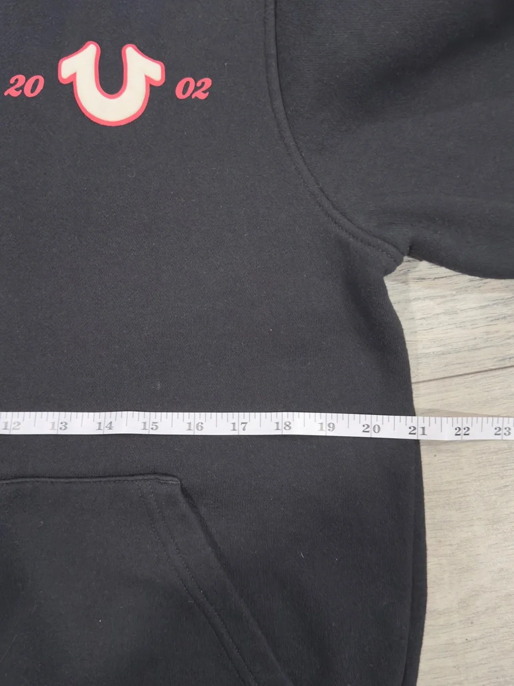 True Religion “2002 Buddha” Black Zip-Up Hoodie Jacket Size M